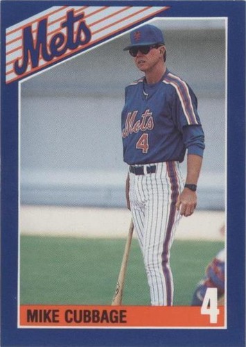 1990 Kahn's New York Mets - Mike Cubbage #4