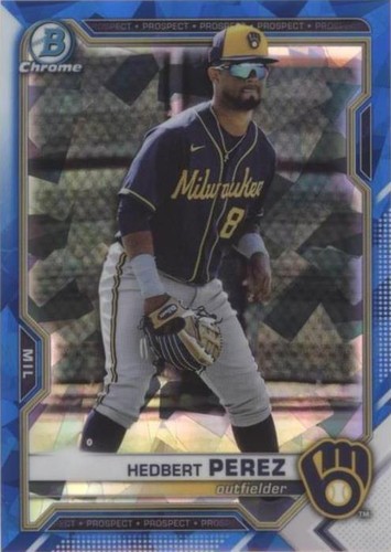 2021 Bowman Chrome Draft Sapphire Edition - Hedbert Perez #BDC-97