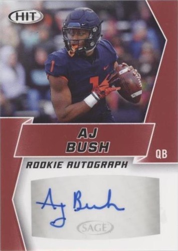 2019 Sage Hit Premier Draft Aj Bush Jr. #A97