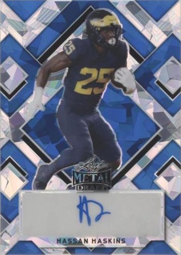 2022 Leaf Metal Draft Hassan Haskins #BA-HH1