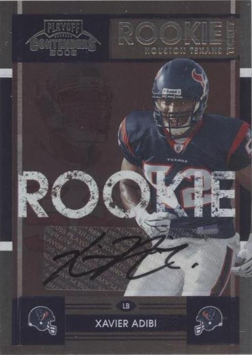 2008 Playoff Contenders Xavier Adibi #199