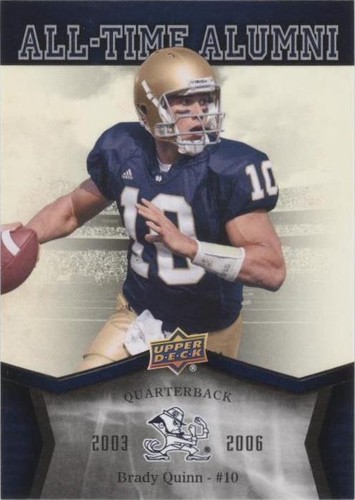 2013 Upper Deck University of Notre Dame Brady Quinn #ATA-BQ