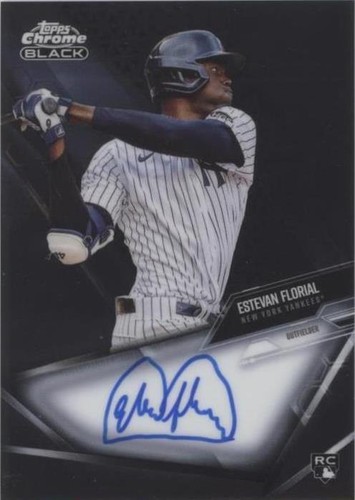 2021 Topps Chrome Black - Estevan Florial #CBA-EF