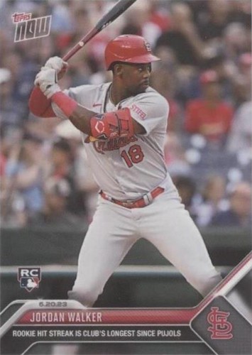 Jordan Walker - 2023 MLB TOPPS NOW #471 - Rookie Hit Streak | eBay