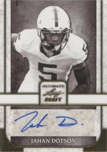 2022 Leaf Ultimate Draft Jahan Dotson #PA-JD1