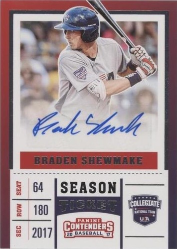 2017 Panini Elite Extra Edition - Braden Shewmake #USAT-BS