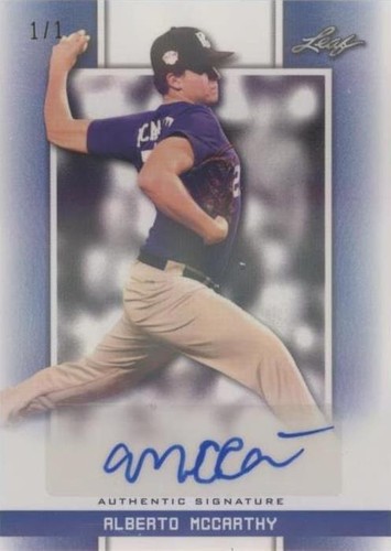 2019 Leaf Perfect Game National Showcase - Alberto Mccarthy #BA-AM1