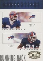 2005 Donruss Throwback Threads Thurman Thomas Willis McGahee #G-25