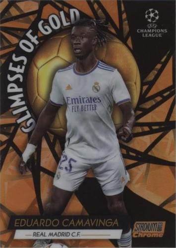 2021-22 Topps Stadium Club Chrome UCL Eduardo Camavinga #GG-EC