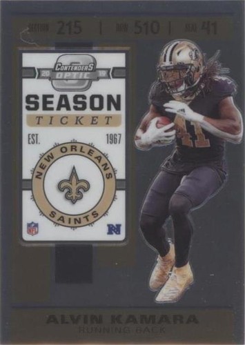 2019 Panini Contenders Optic Alvin Kamara #72