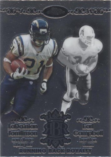 2007 Topps Chrome Earl Campbell LaDainian Tomlinson #RBRD-TC