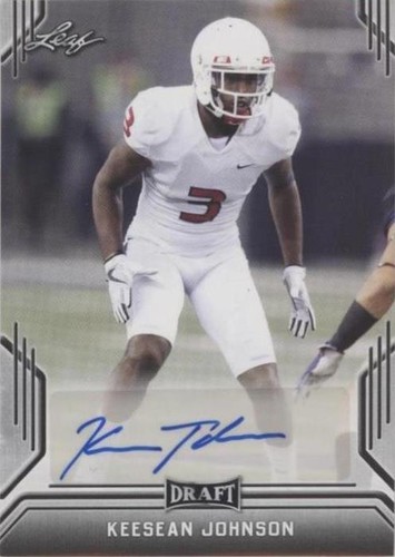 2019 Leaf Draft Keesean Johnson #BA-KSJ