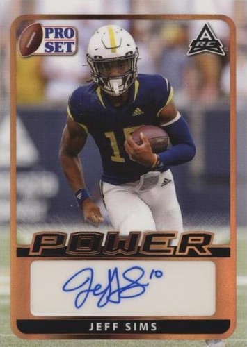 2021 Leaf Pro Set Power Jeff Sims #BA-JS1