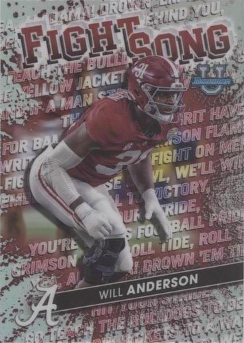 2022-23 Bowman's Best University Will Anderson #FS-19