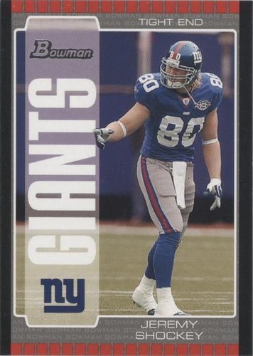 2005 Bowman Jeremy Shockey #85