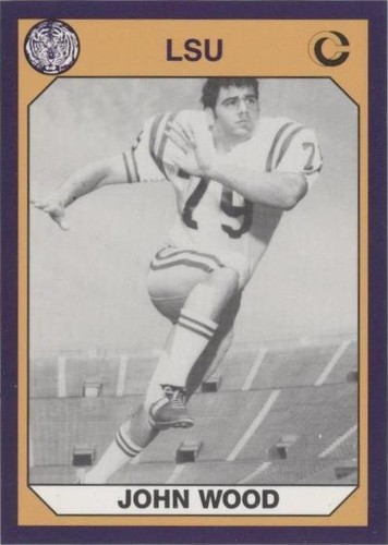 1990 Collegiate Collection LSU Tigers John Wood #78
