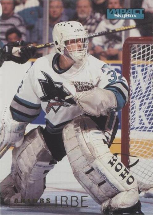 1995-96 Skybox Impact - Arturs Irbe #148