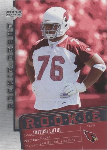 2006 Upper Deck Rookie Debut Taitusi Lutui #174