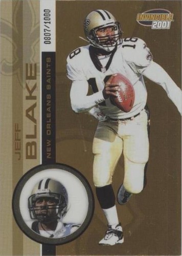 2001 Pacific Invincible Jeff Blake #146