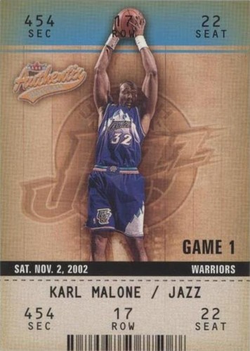 2002-03 Fleer Authentix - Karl Malone #27