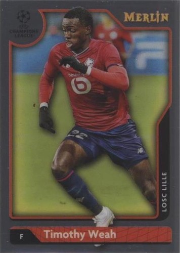 2021-22 Topps Merlin Collection Chrome UCL Timothy Weah #72