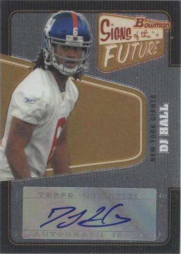 2008 Bowman DJ Hall #SF-DH