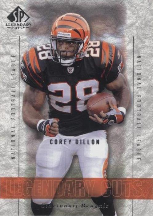 2002 SP Legendary Cuts Corey Dillon #20