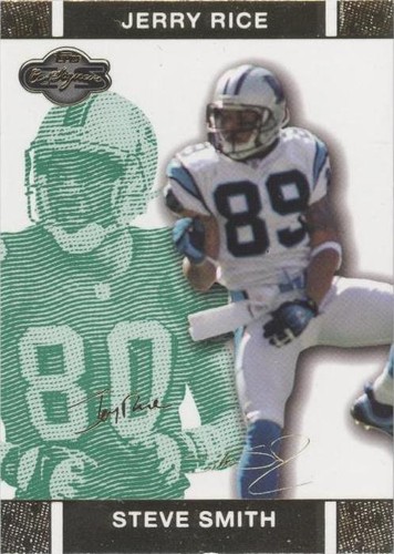 2007 Topps Co-Signers Jerry Rice Steve Smith #29