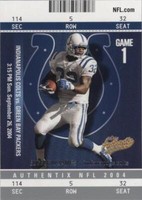 2004 Fleer Authentix Edgerrin James #40