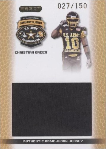 2010 Razor U.S. Army All-American Bowl Christian Green #JS-CG1