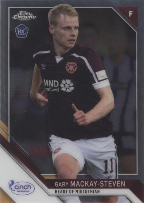 2021-22 Topps Chrome SPFL Scottish Premier League Gary Mackay-Steven #125