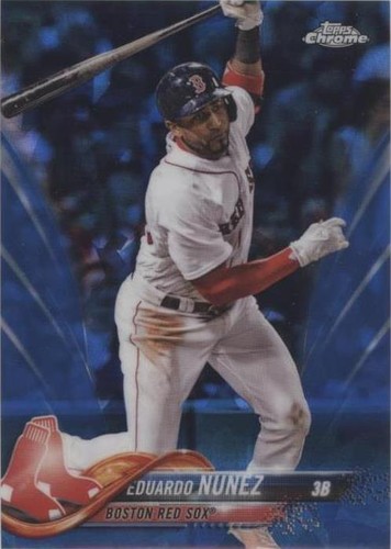 2018 Topps Chrome Sapphire Edition - Eduardo Nunez #76