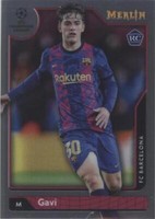 2021-22 Topps Merlin Collection Chrome UCL Gavi #107