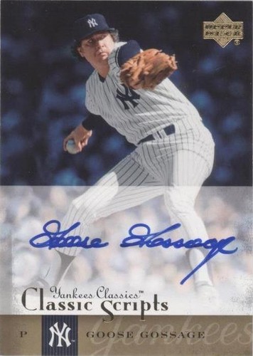 2004 Upper Deck Yankees Classics - Rich Gossage #AU-26