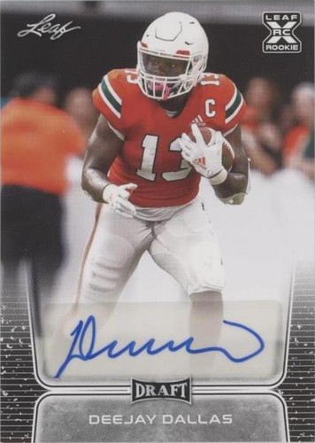 2020 Leaf Draft DeeJay Dallas #BA-DD2
