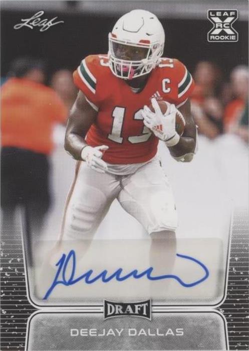2020 Leaf Draft DeeJay Dallas #BA-DD2