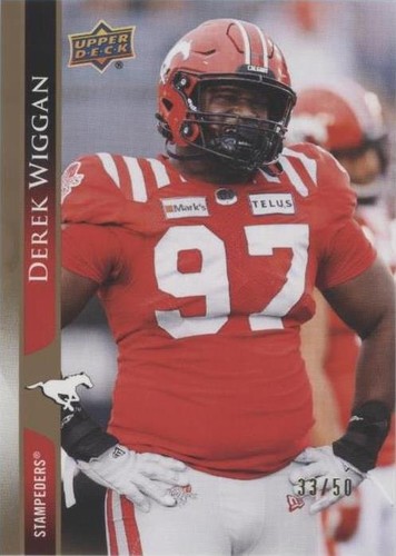2021 Upper Deck CFL Derek Wiggan #113