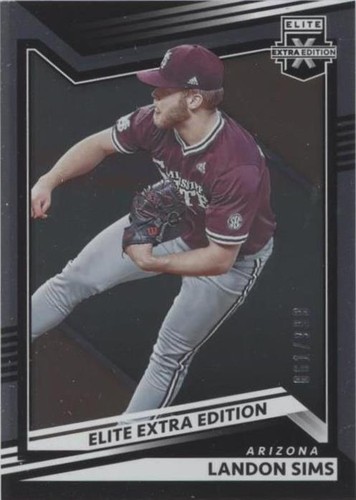2022 Panini Elite Extra Edition - Landon Sims #34