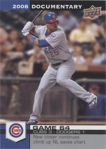 2008 Upper Deck Documentary - Derrek Lee #1854