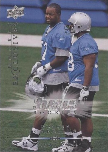 2008 Upper Deck Rookie Exclusives Gosder Cherilus #RE70