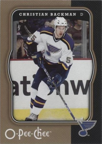 2007-08 O-Pee-Chee - Christian Backman #425