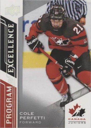 2020-21 Upper Deck Team Canada Juniors - Cole Perfetti #112
