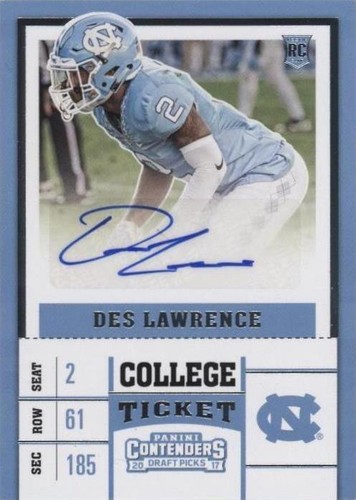 2017 Panini Contenders Draft Picks Des Lawrence #285
