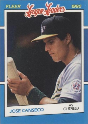 1990 Fleer Baseball's League Leaders - Jose Canseco #5