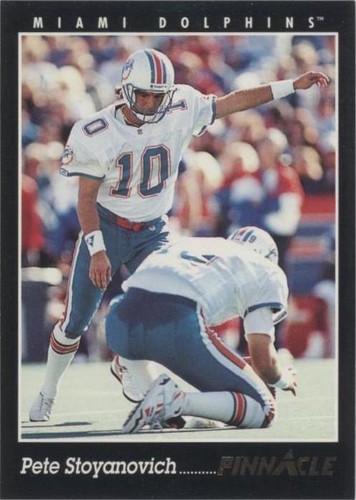 1993 Pinnacle Pete Stoyanovich #161