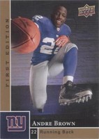 2009 Upper Deck First Edition Andre Brown #152