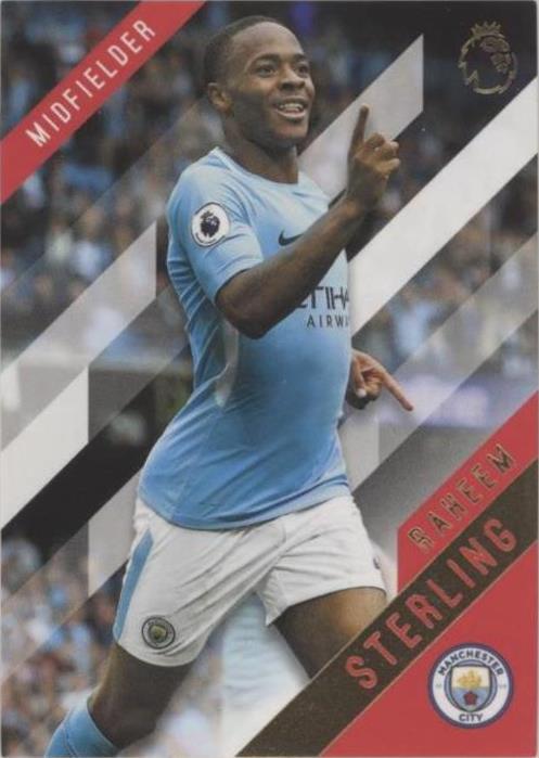 2017-18 Topps Premier League Gold Raheem Sterling #80
