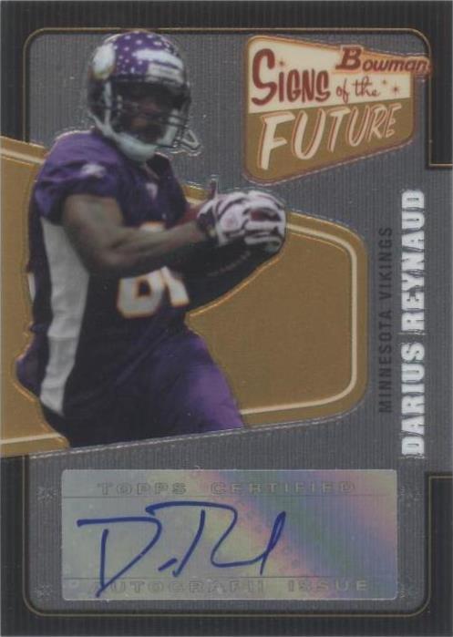 2008 Bowman Darius Reynaud #SF-DR