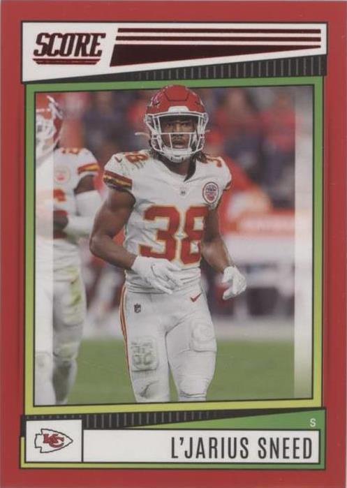 2022 Score Football Card L'Jarius Sneed #120 Red Parallel