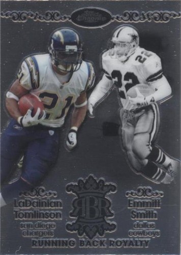2007 Topps Chrome Emmitt Smith LaDainian Tomlinson #RBRD-TSM